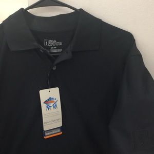 PGA Tour - *NEW* Black “Tour Dry” Polo Shirt